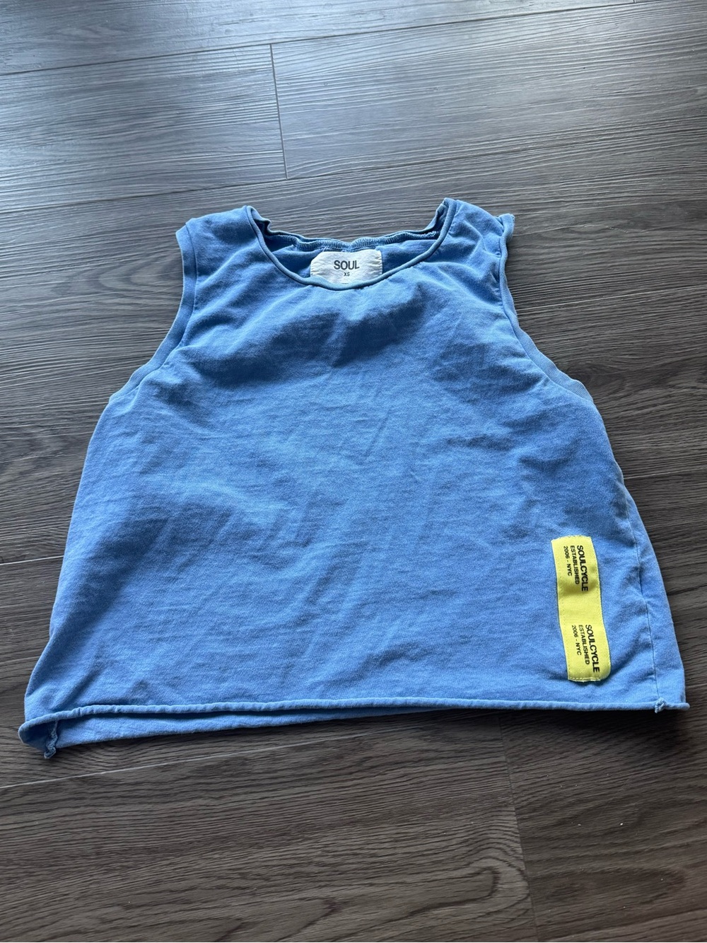 SoulCycle blue XS tank